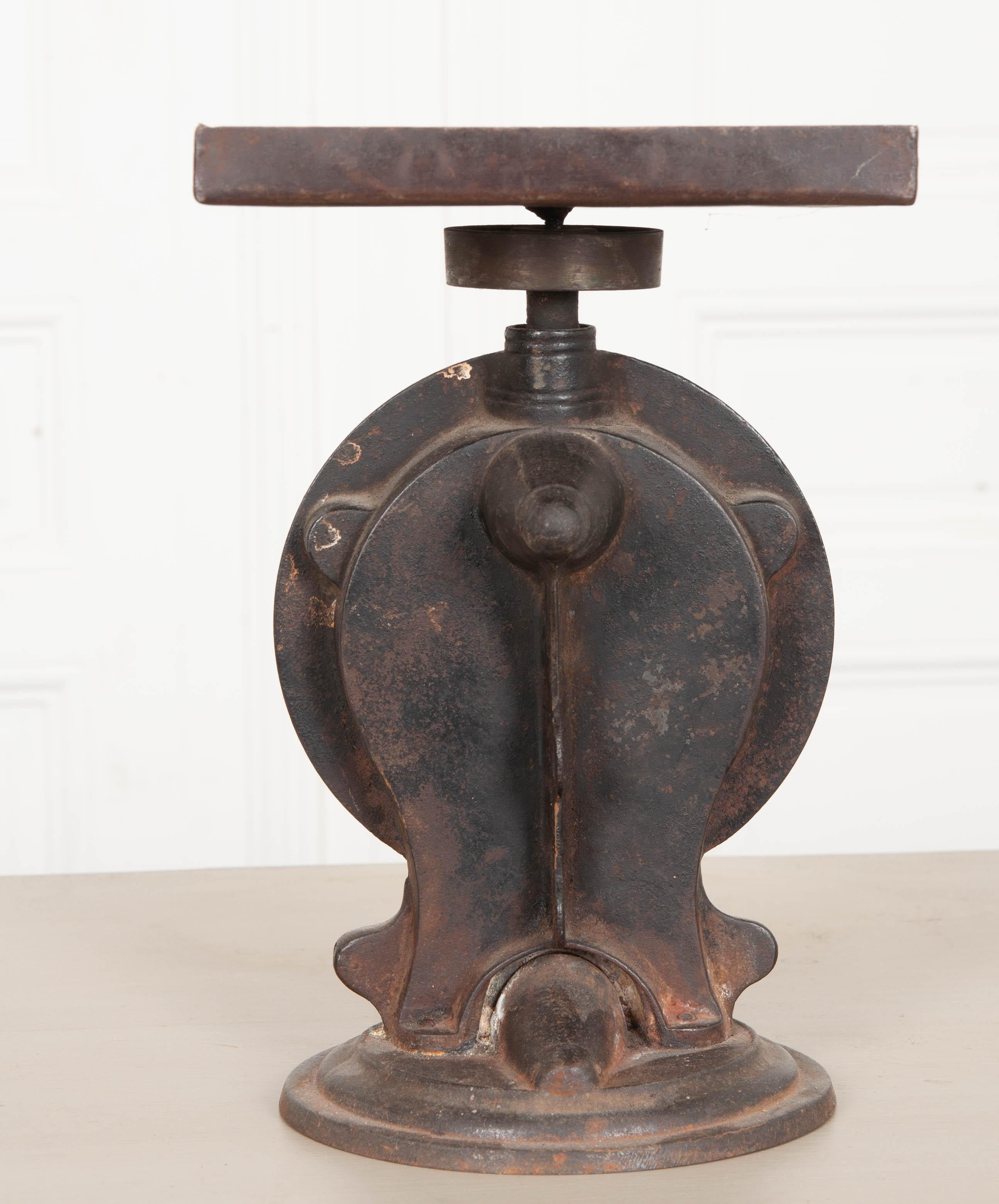 English 19th Century Iron and Brass Culinary Scale 2
