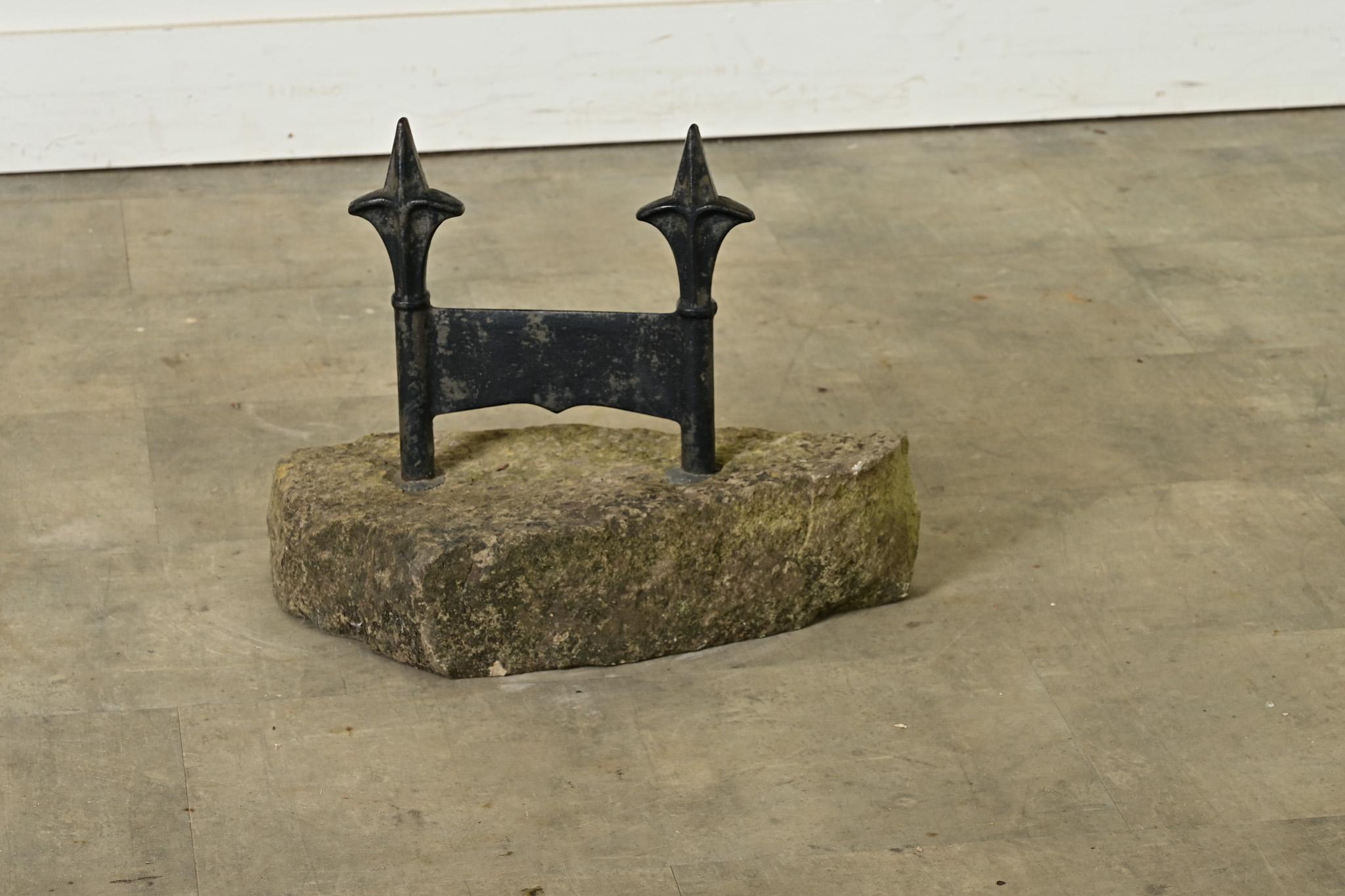 English 19th Century Iron Boot Scraper In Good Condition For Sale In Baton Rouge, LA
