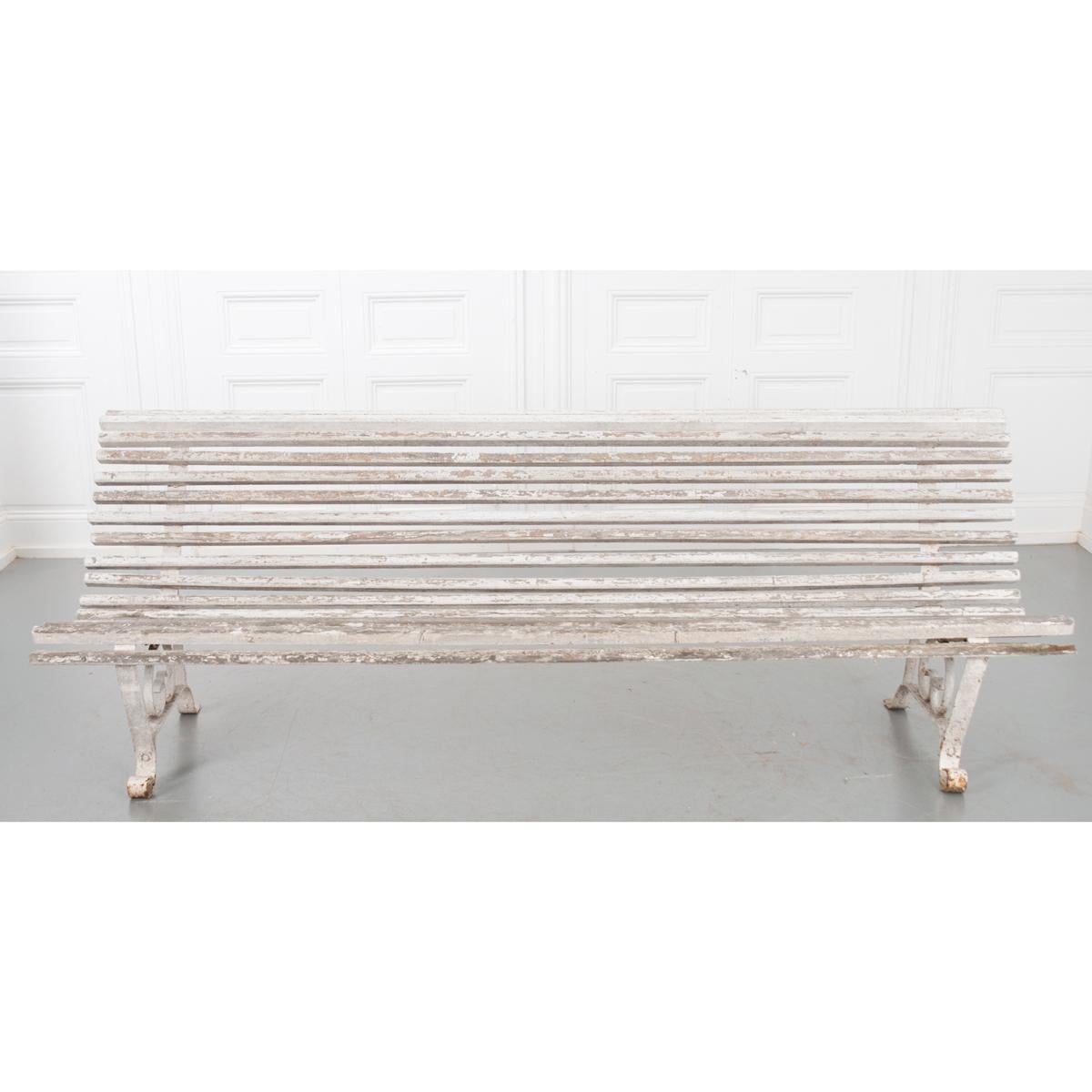 Other English 19th Century Iron & Wood Garden Bench