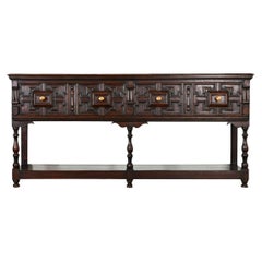 English 19th Century Jacobean Style Server