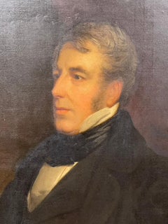Großes, gerahmtes Ölporträt des Earl of Ducie aus dem 19. Jahrhundert, England