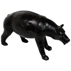 English 19th Century Leather Bear