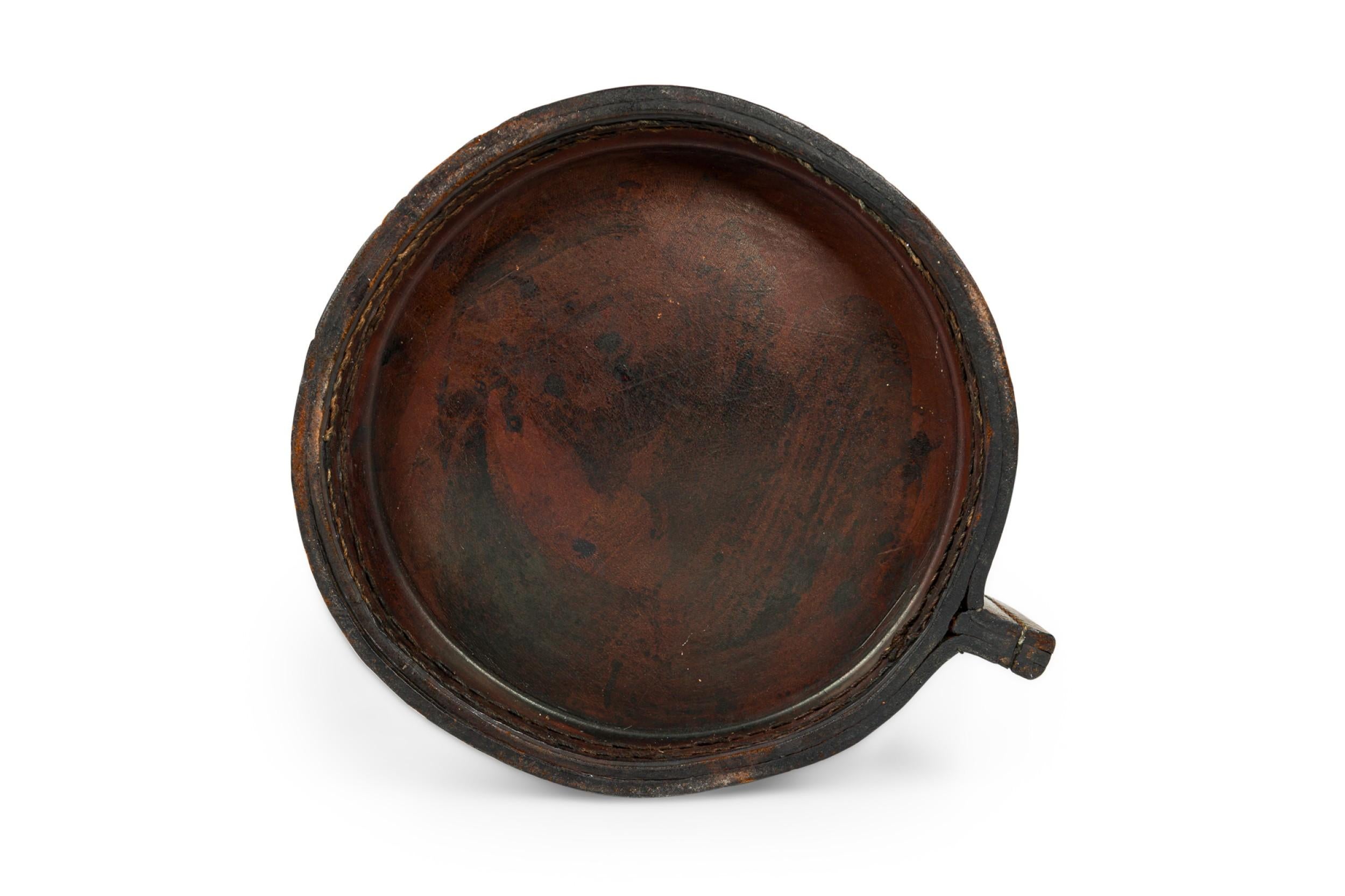 English 19th Century Leather Drinking Vessel 4