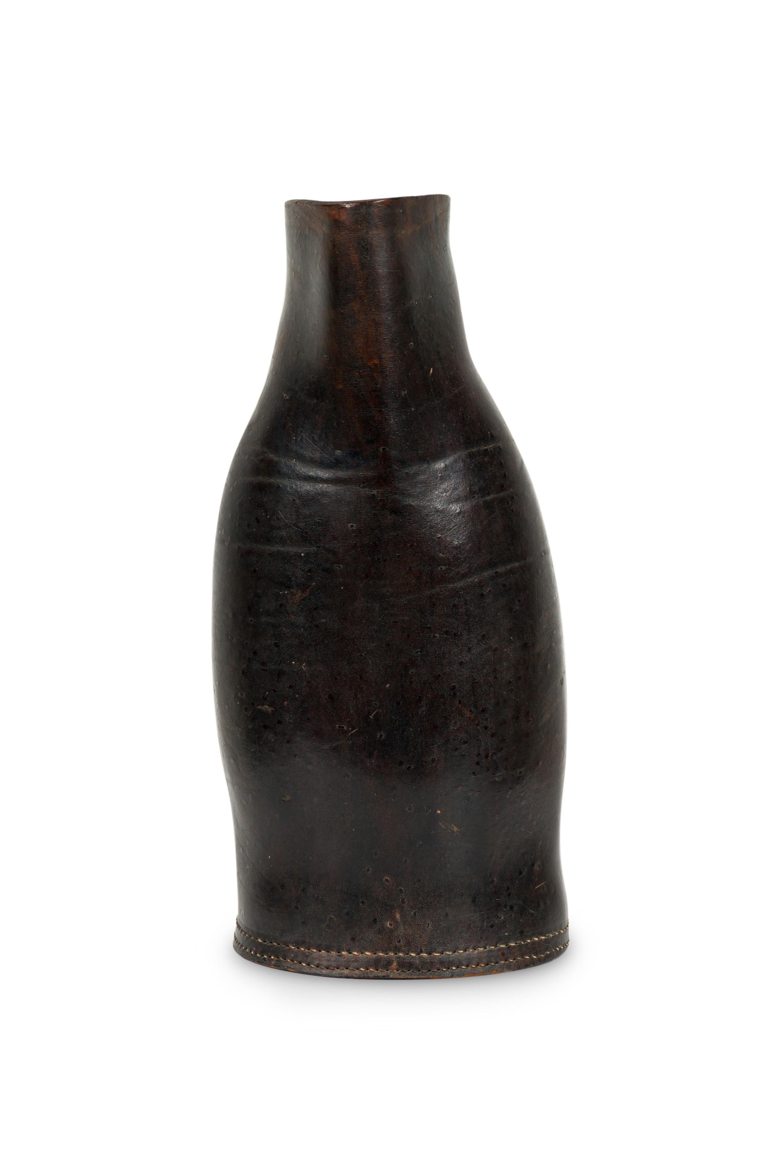 Hand-Crafted English 19th Century Leather Drinking Vessel