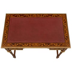 English 19th Century Louis XVI St. Kingwood, Tulipwood and Ormolu Desk