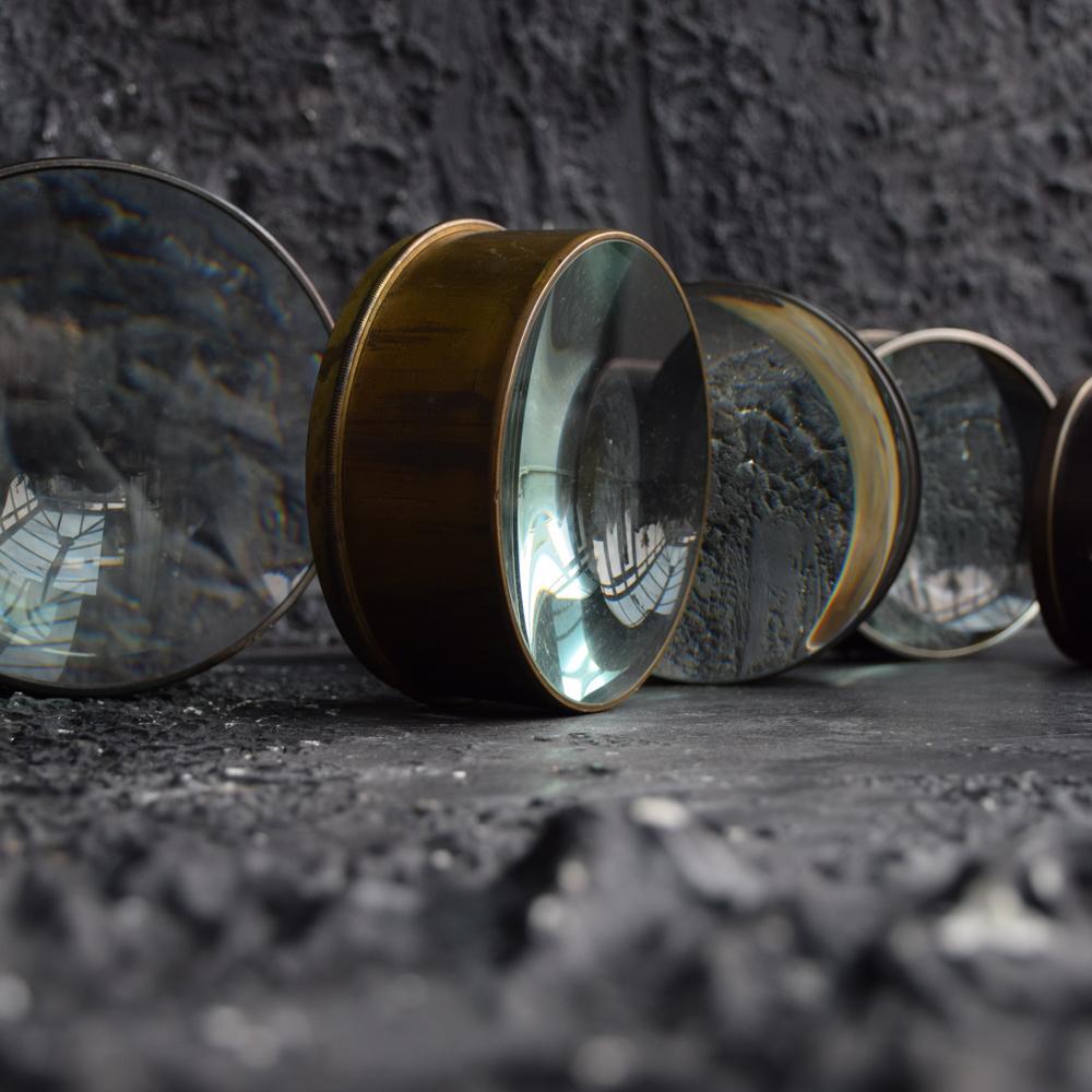 British English 19th Century Magic Lantern Lens Set