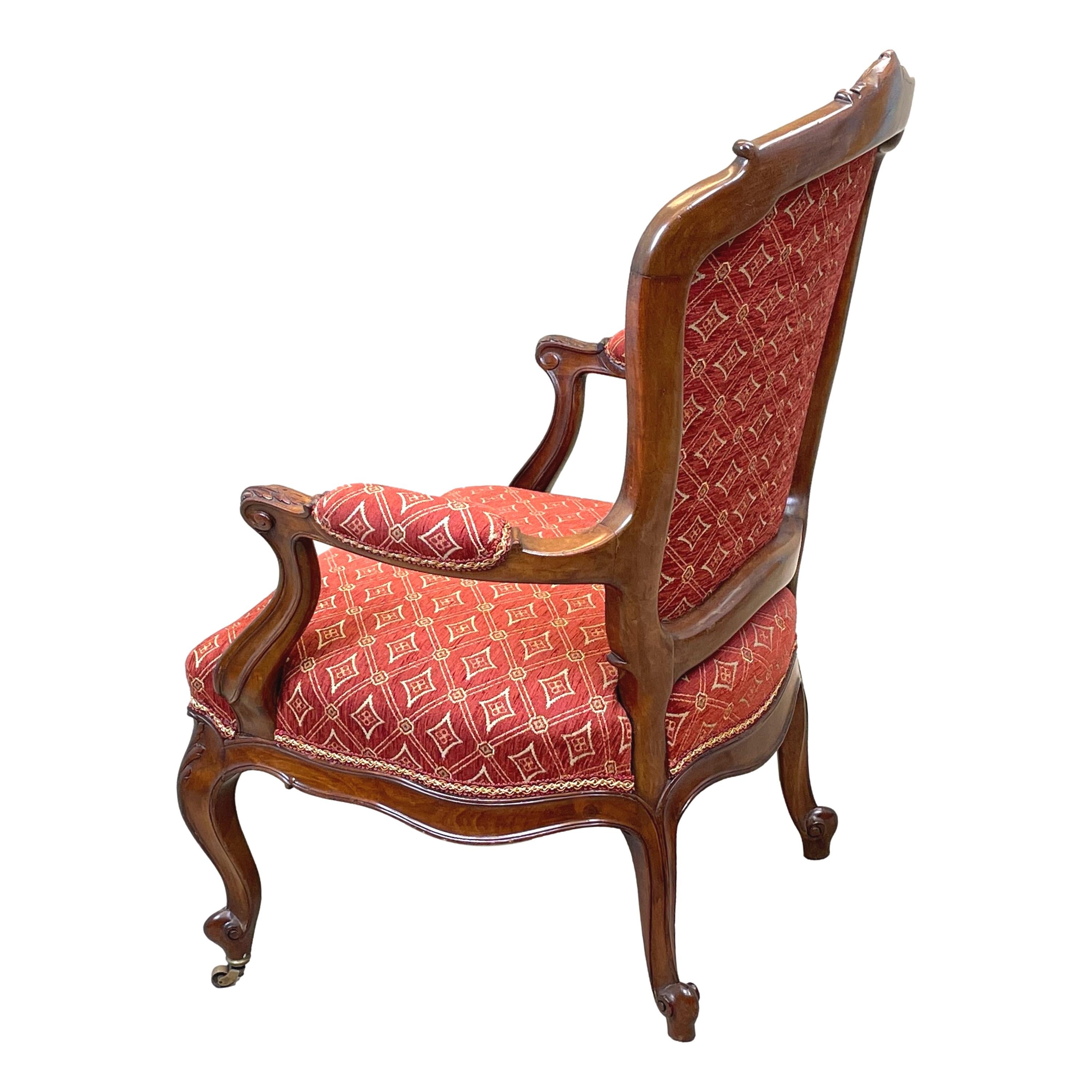 English 19th Century Mahogany Armchair In Good Condition For Sale In Bedfordshire, GB
