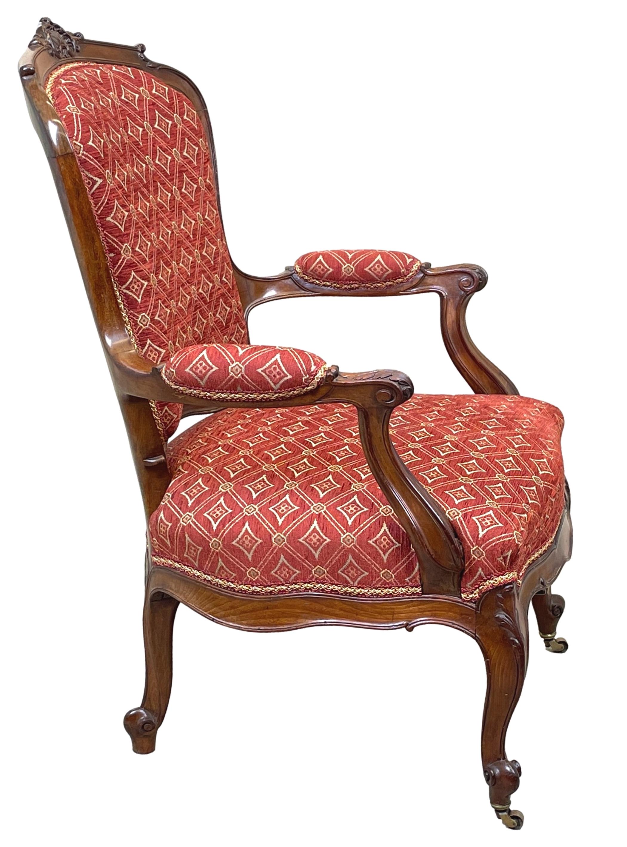 English 19th Century Mahogany Armchair For Sale 2