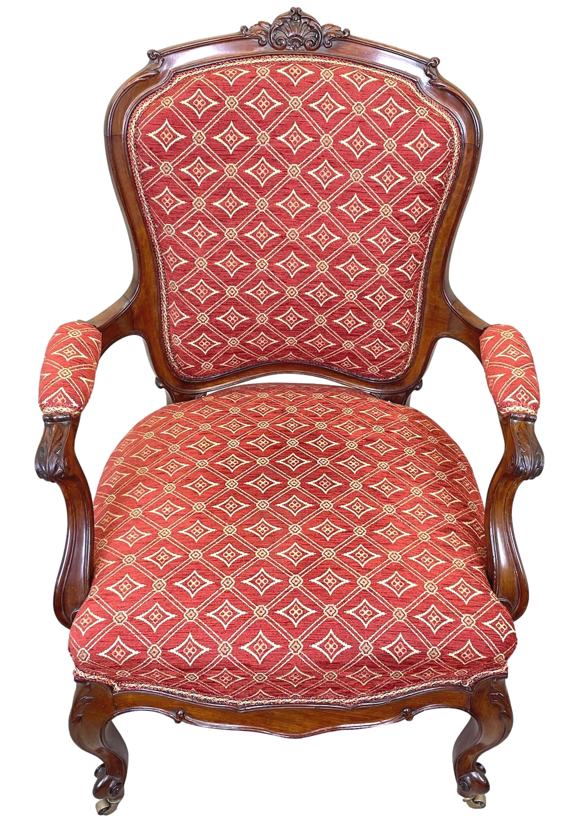 English 19th Century Mahogany Armchair For Sale 5