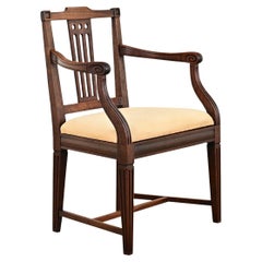 English 19th Century Mahogany Armchair