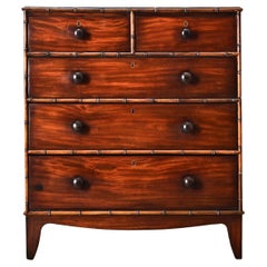 English 19th Century Mahogany Campaign Chest