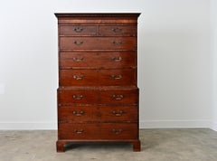 English 19th Century Mahogany Chest on Chest