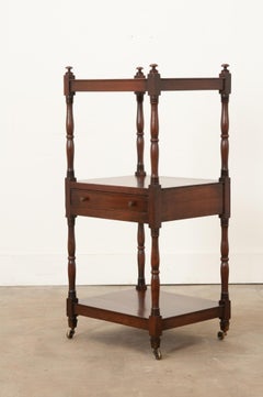 English 19th Century Mahogany Etagere