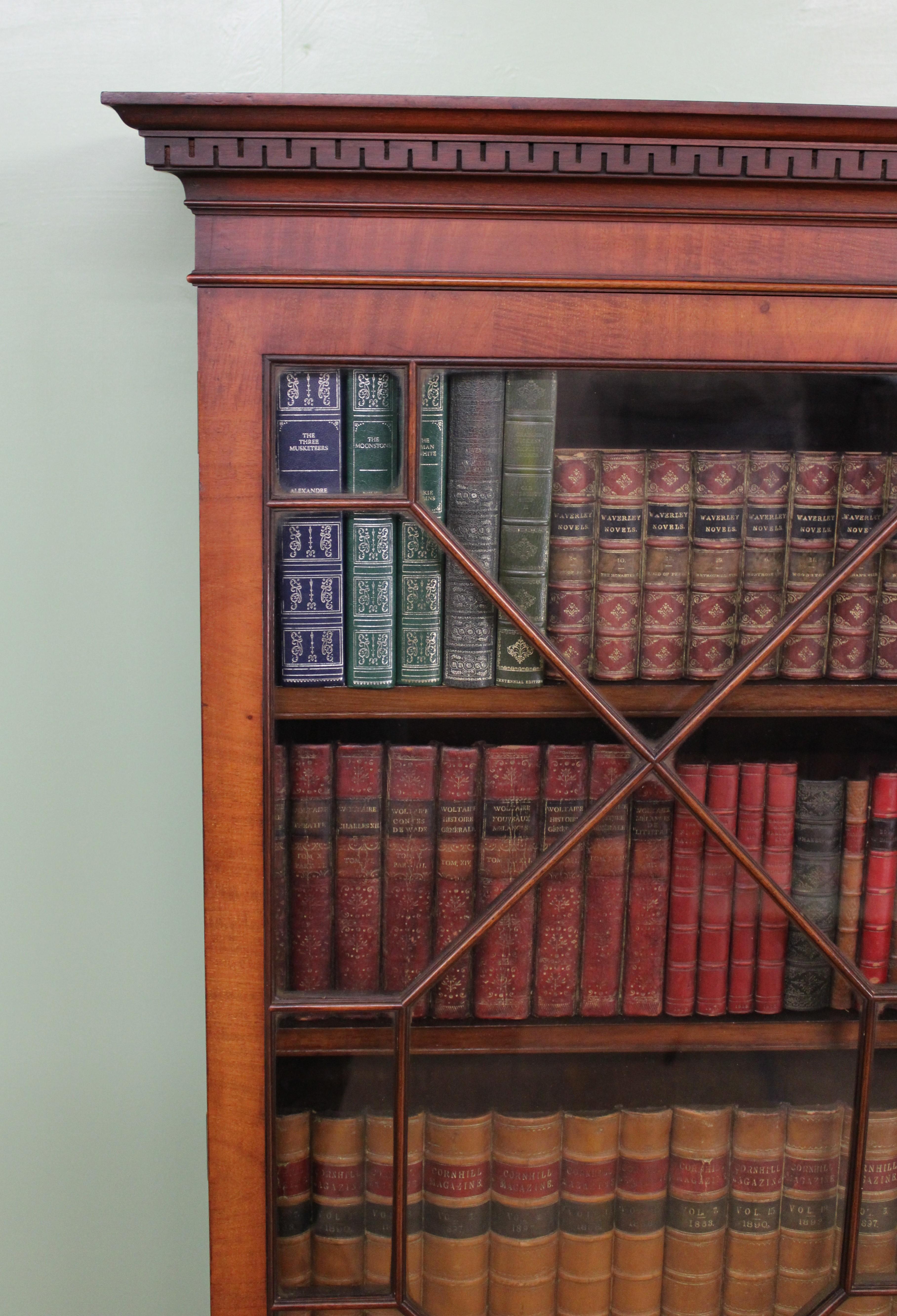 English 19th Century Mahogany Glazed Bookcase For Sale 6