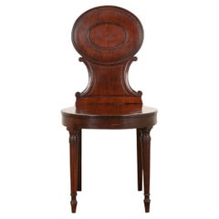 English 19th Century Mahogany Hall Chair