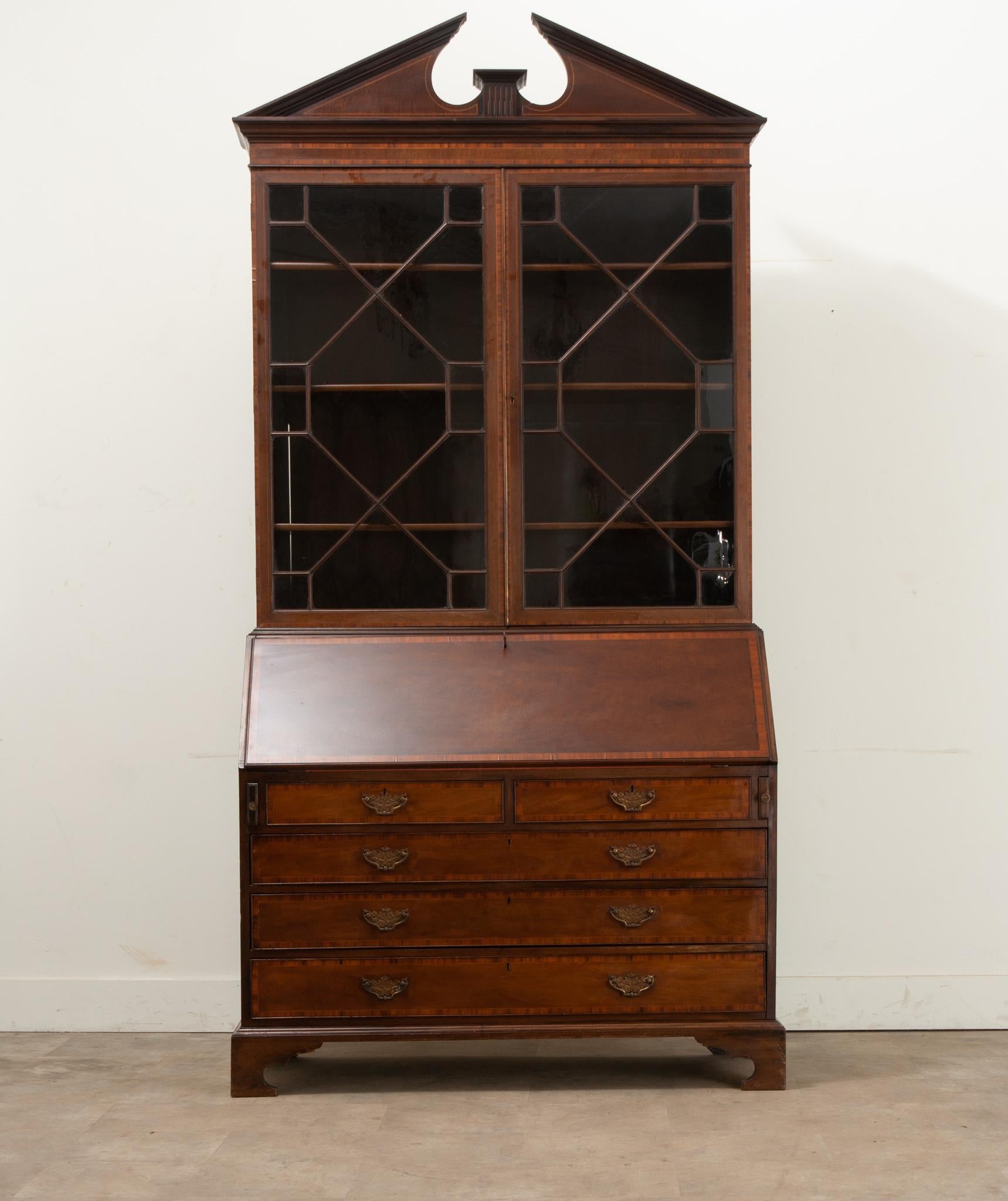 Other English 19th Century Mahogany Secrétaire For Sale