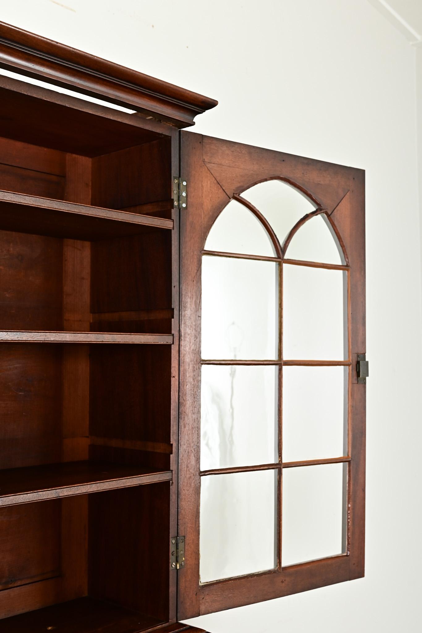 English 19th Century Mahogany Secretary 4