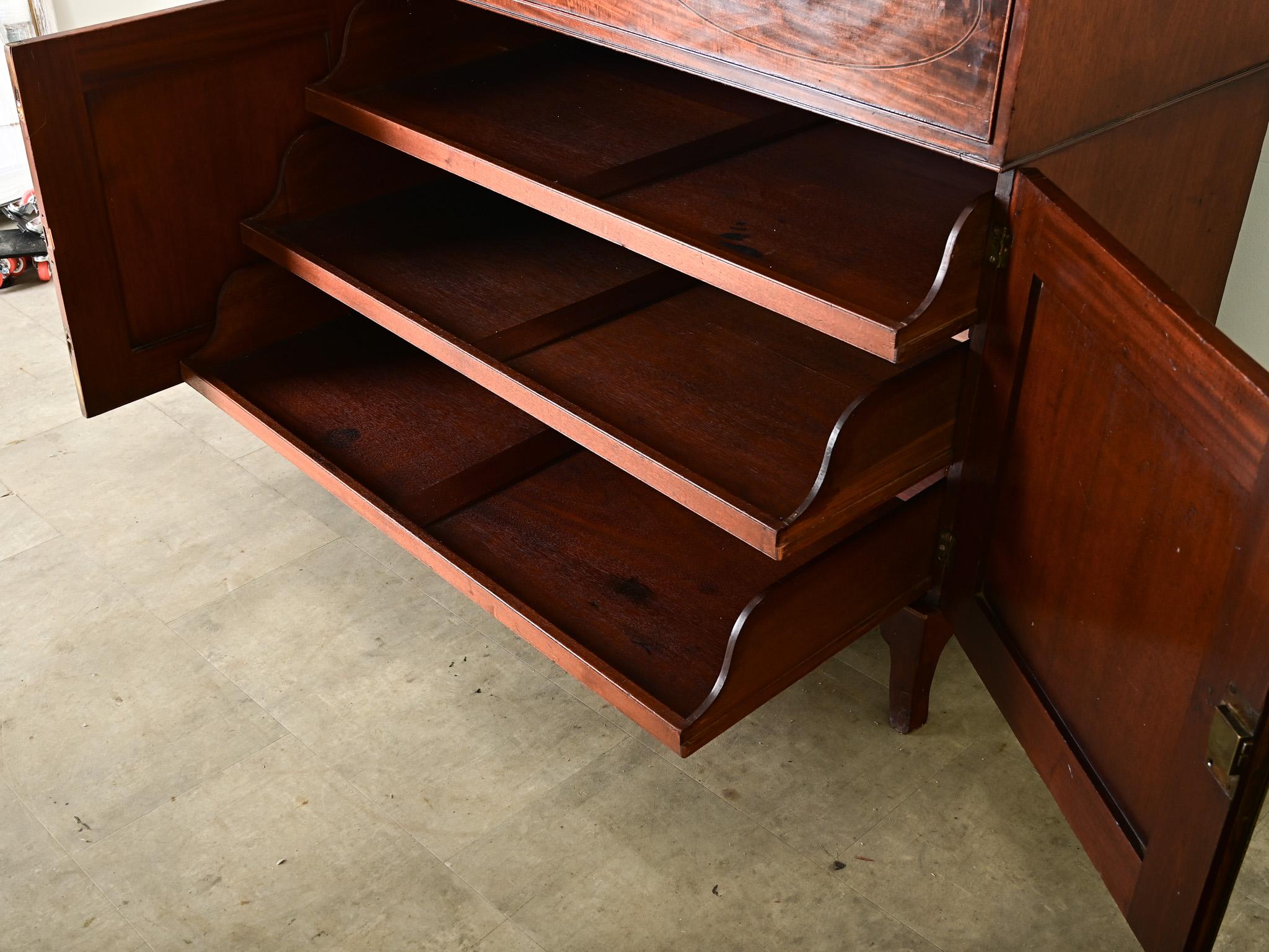 English 19th Century Mahogany Secretary 5