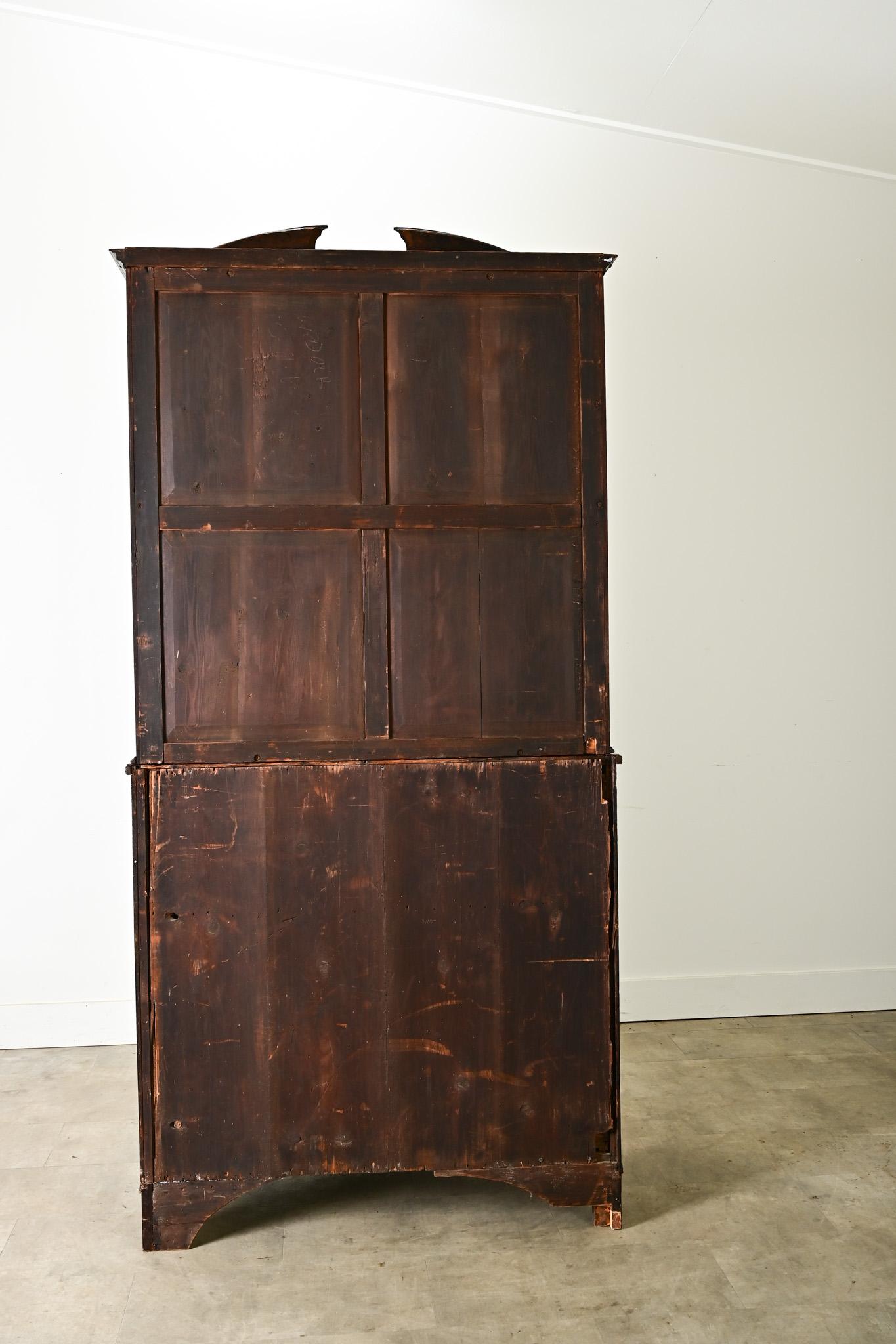 English 19th Century Mahogany Secretary 9