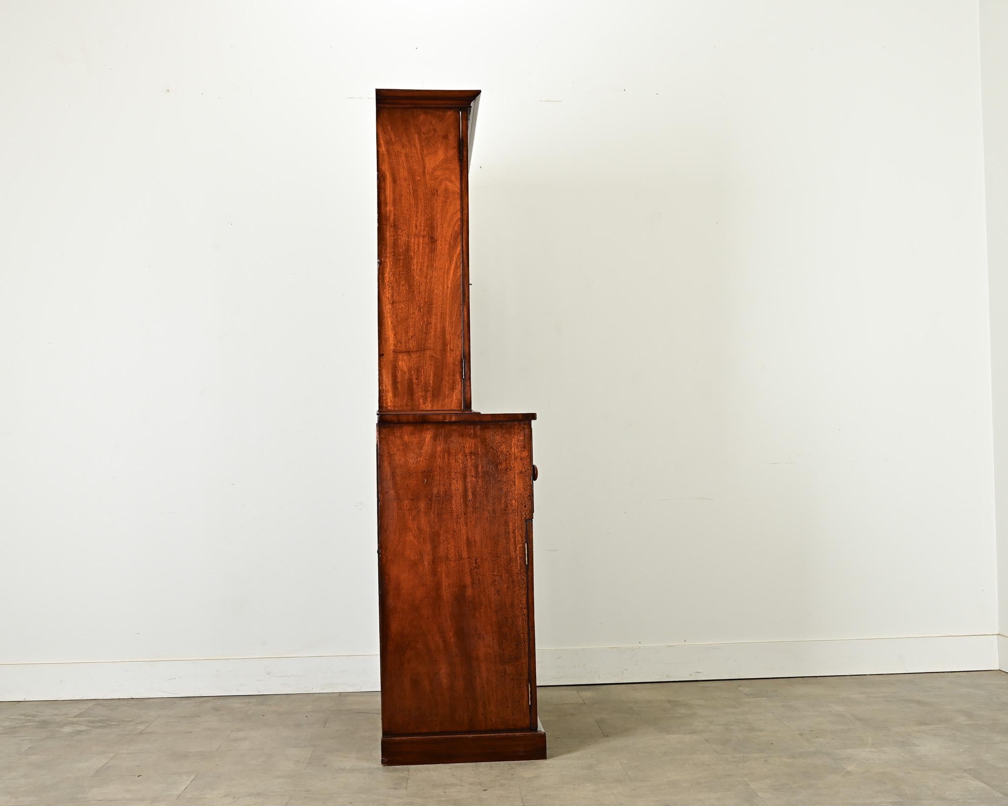 English 19th Century Mahogany Secretary 11