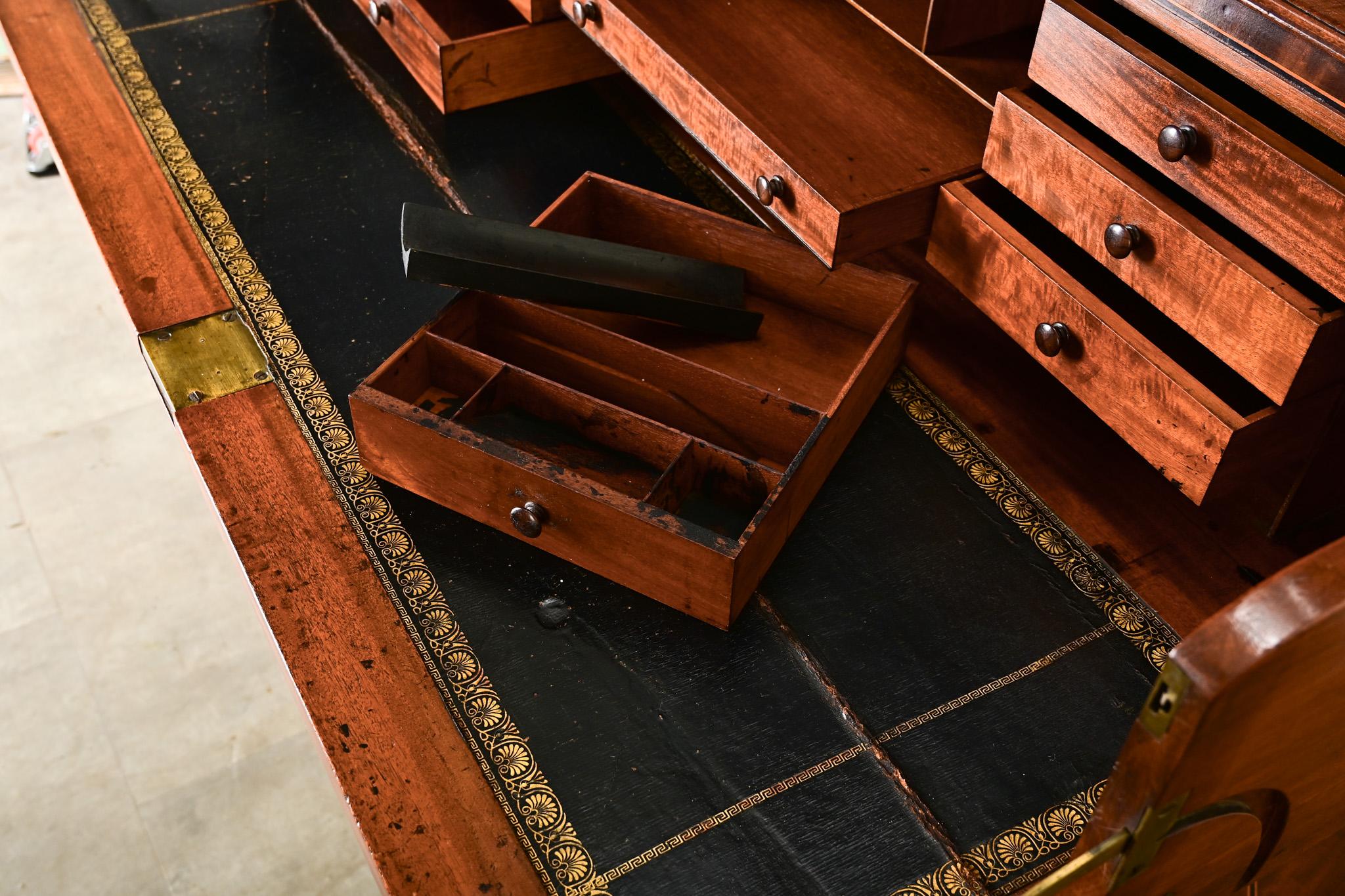 English 19th Century Mahogany Secretary 2