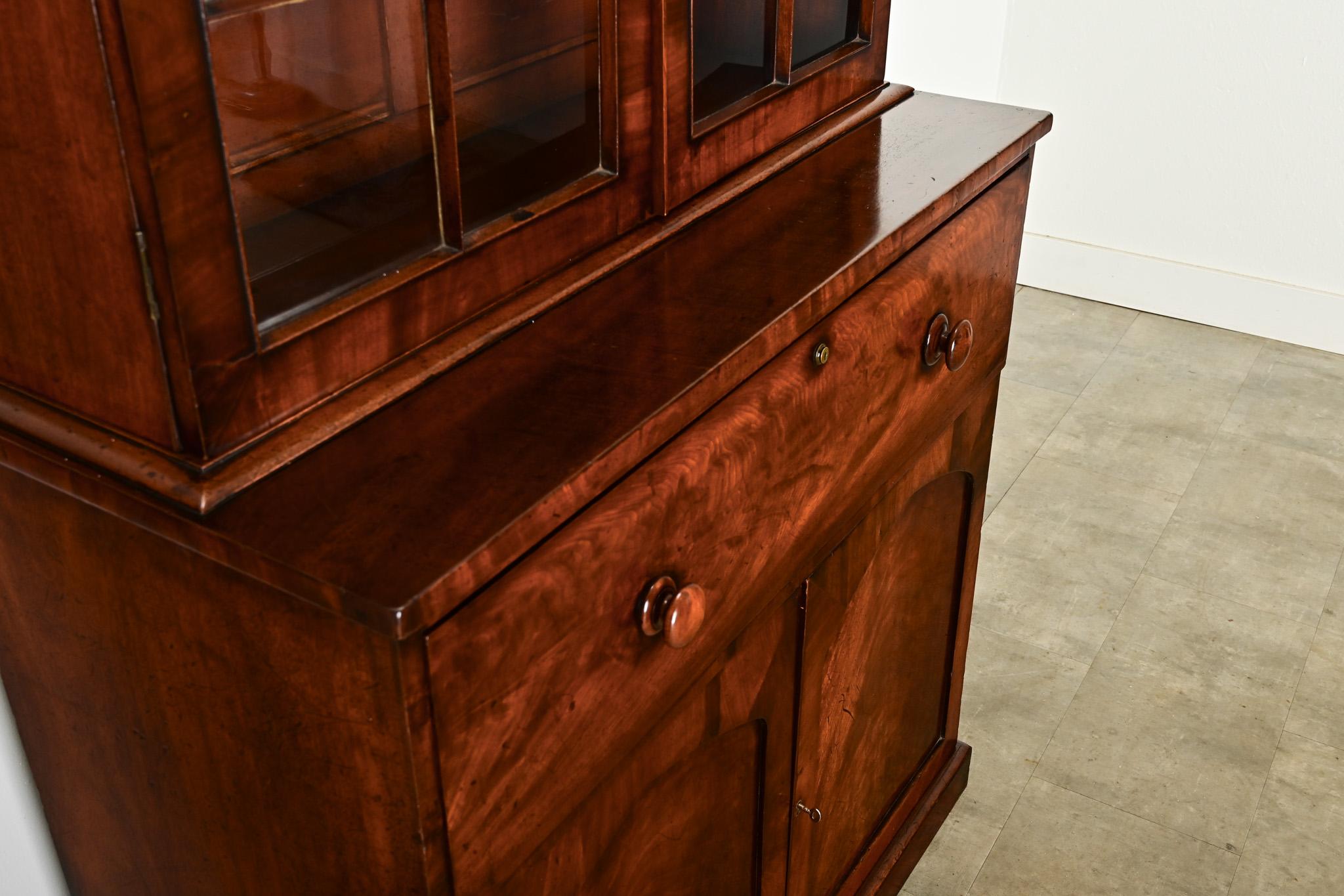 English 19th Century Mahogany Secretary 2