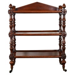 English 19th Century Mahogany Trolley
