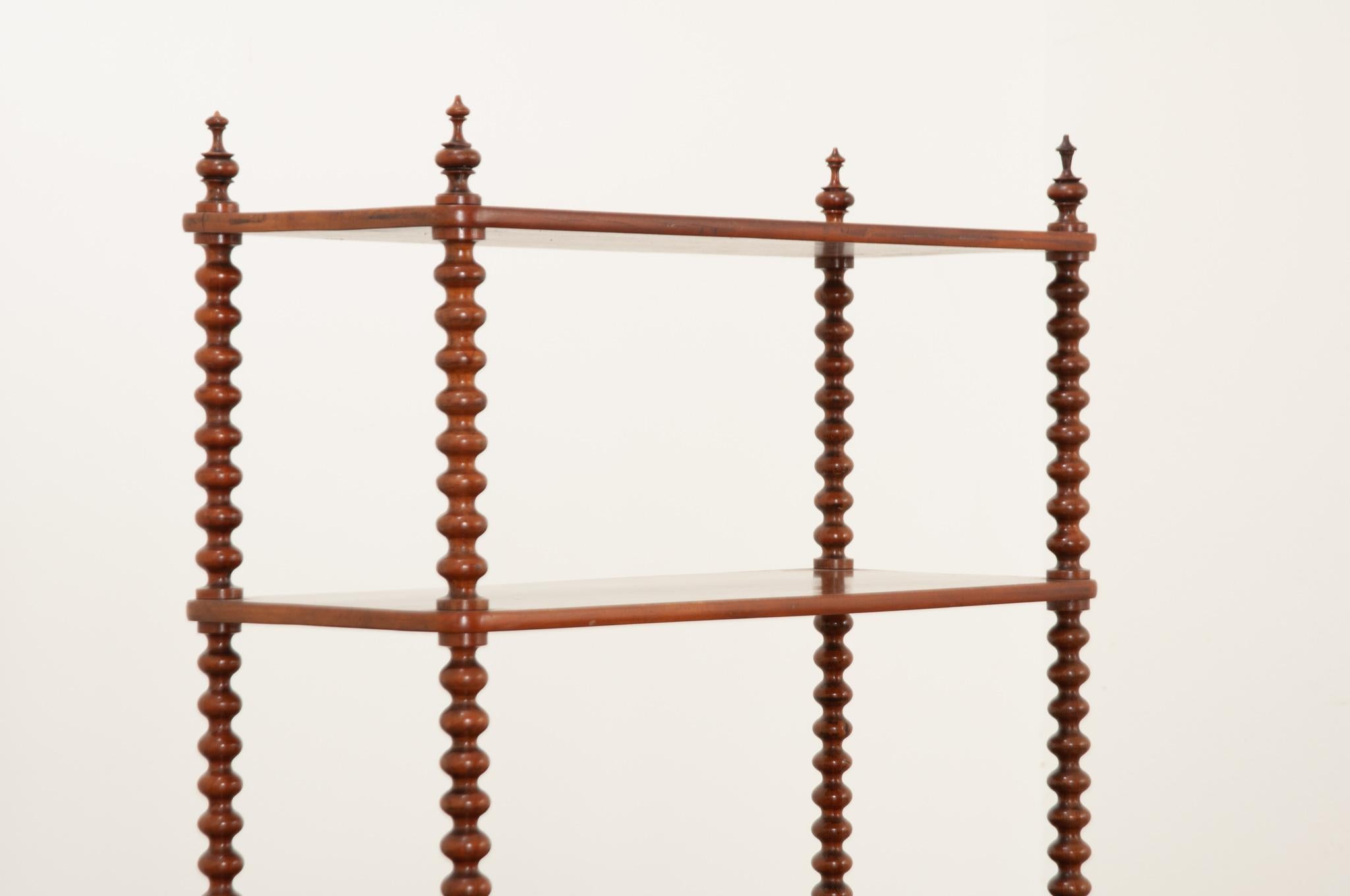 English 19th Century Mahogany Whatnot Shelf 2