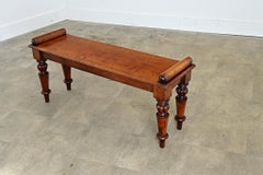 English 19th Century Mahogany Window Seat