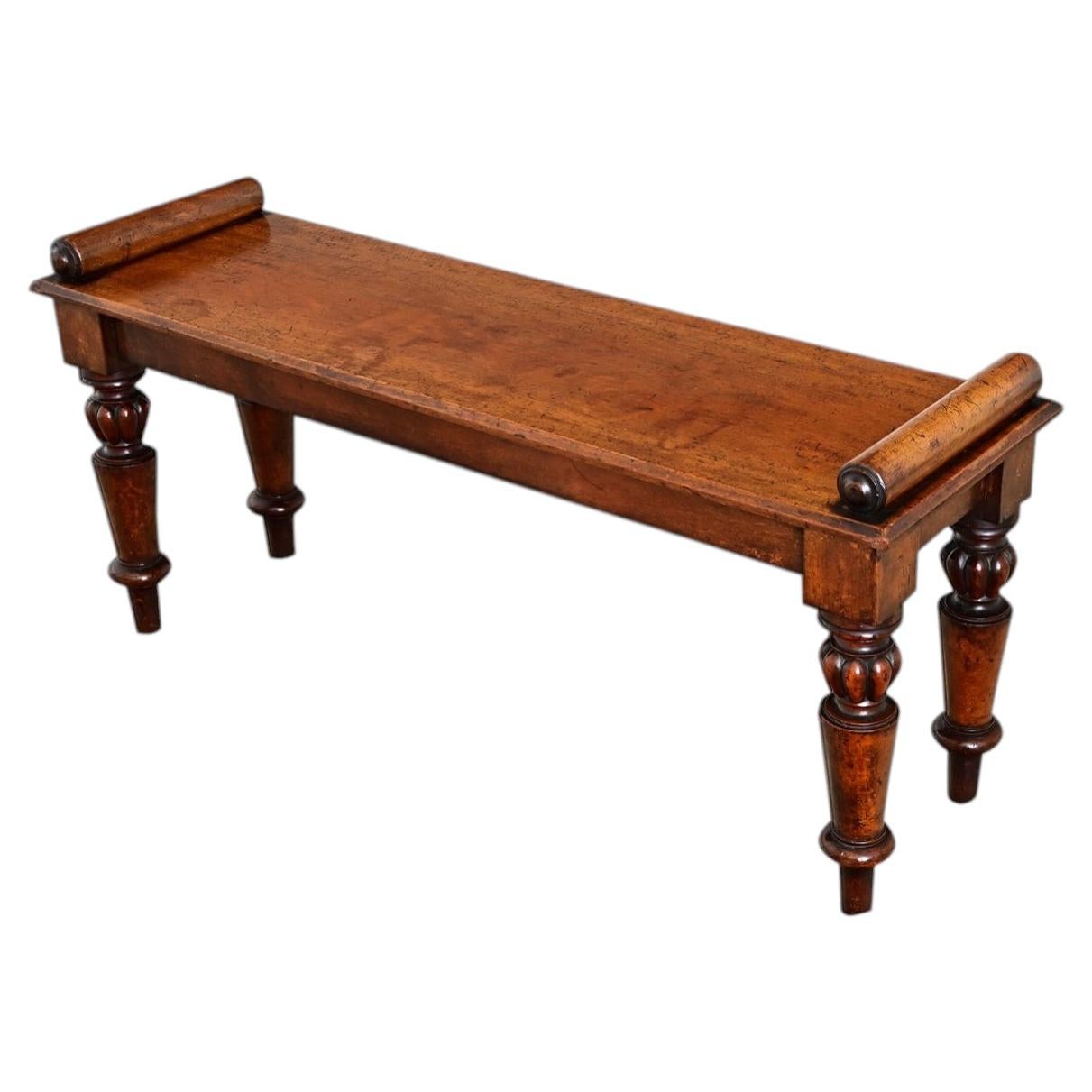 English 19th Century Mahogany Window Seat
