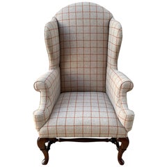 English 19th Century Mahogany Wingback Chair