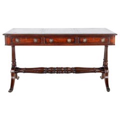 English 19th Century Mahogany Writing Desk English 19th Century Mahogany Writing Desk