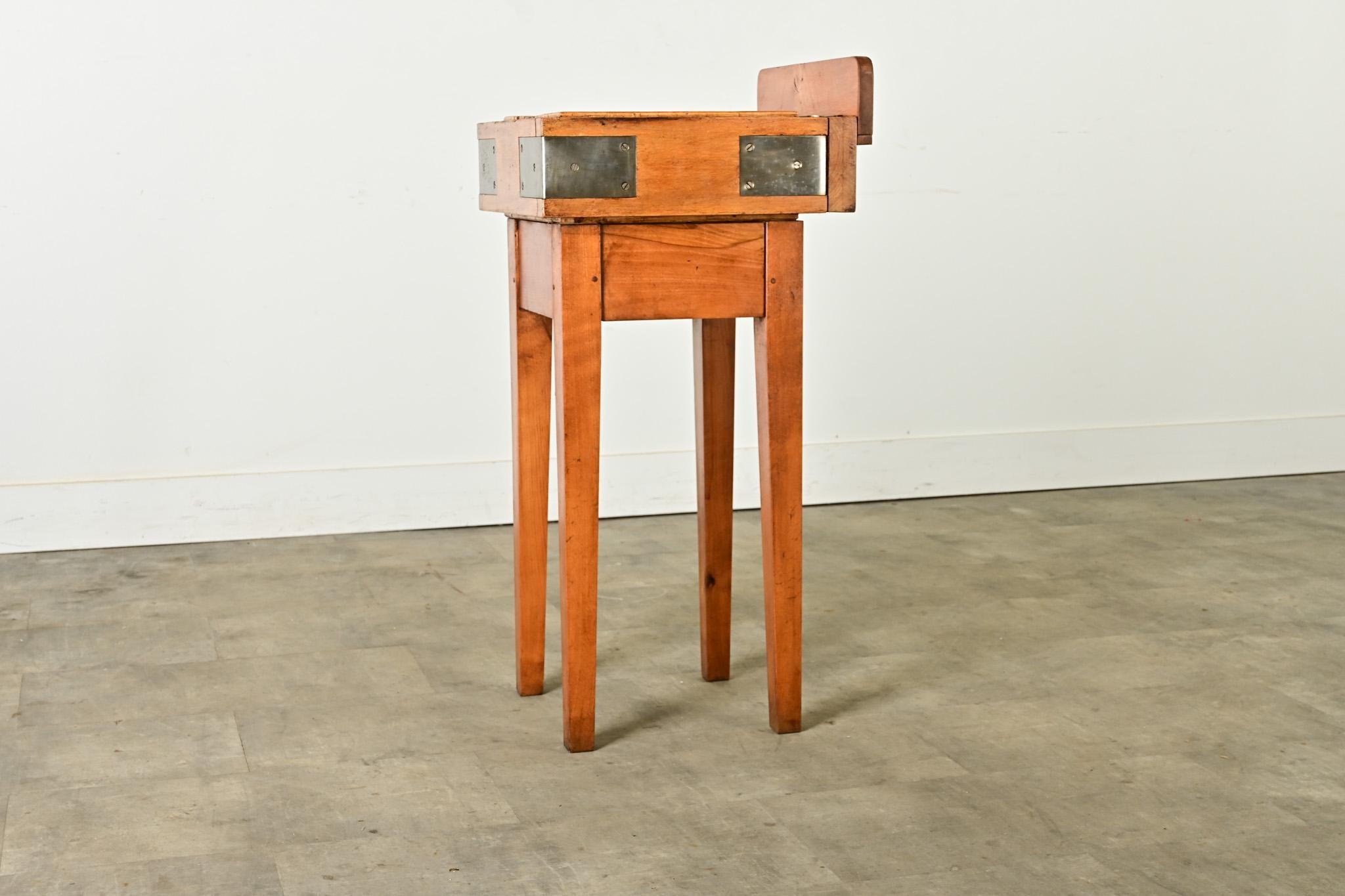 English 19th Century Maple Butcher Block Table For Sale 1