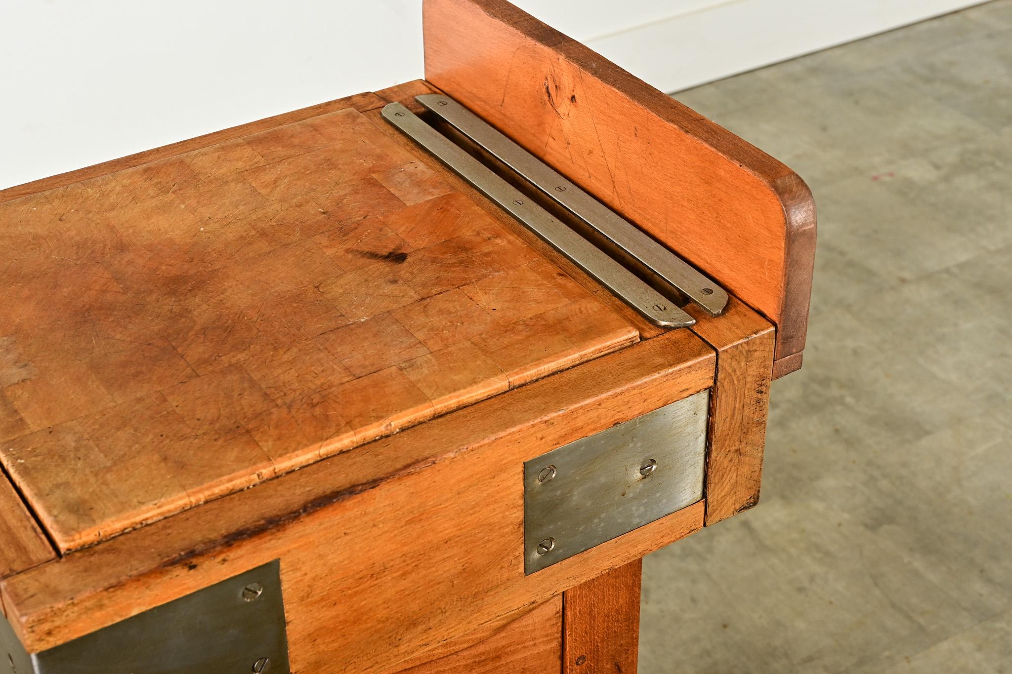 English 19th Century Maple Butcher Block Table For Sale 2