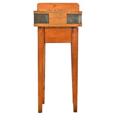 Mesa inglesa de bloque de carnicero de arce del siglo XIX