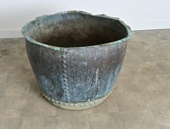 English 19th Century Massive Copper Cauldron