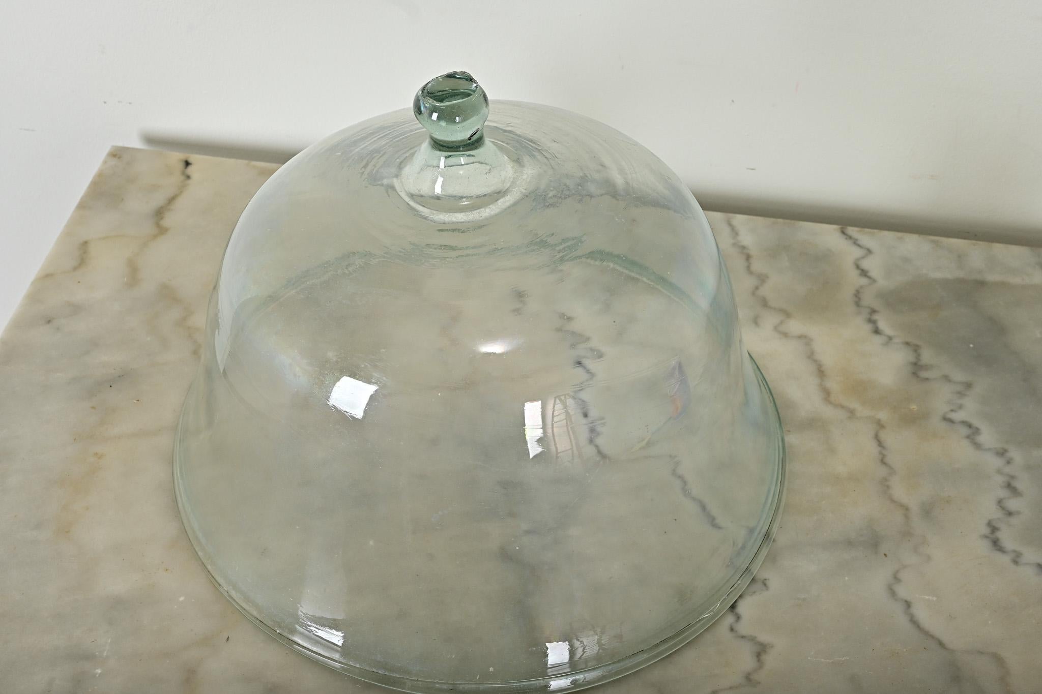 Glass English 19th Century Melon Cloche