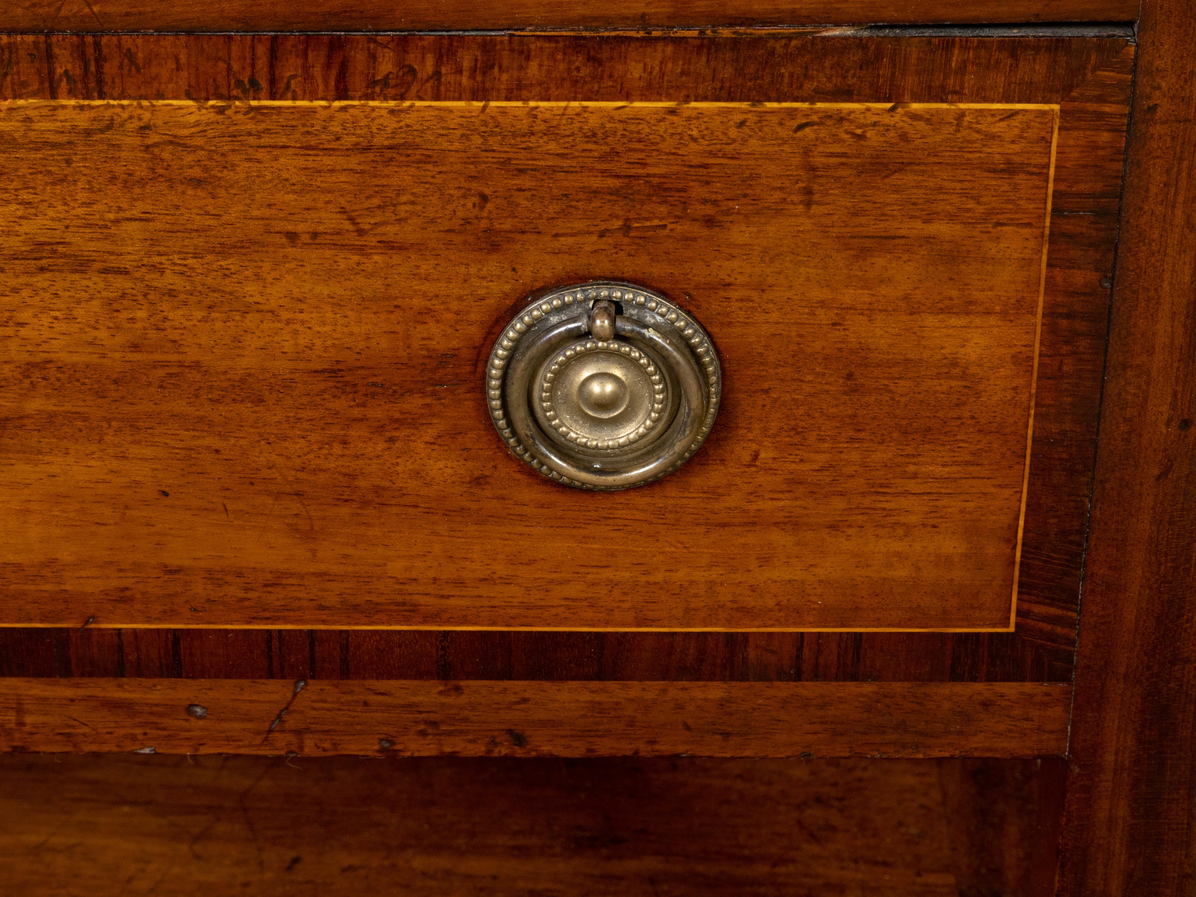 Table métamorphique anglaise du 19ème siècle avec plateau à relever, tiroirs et étagères en vente 9