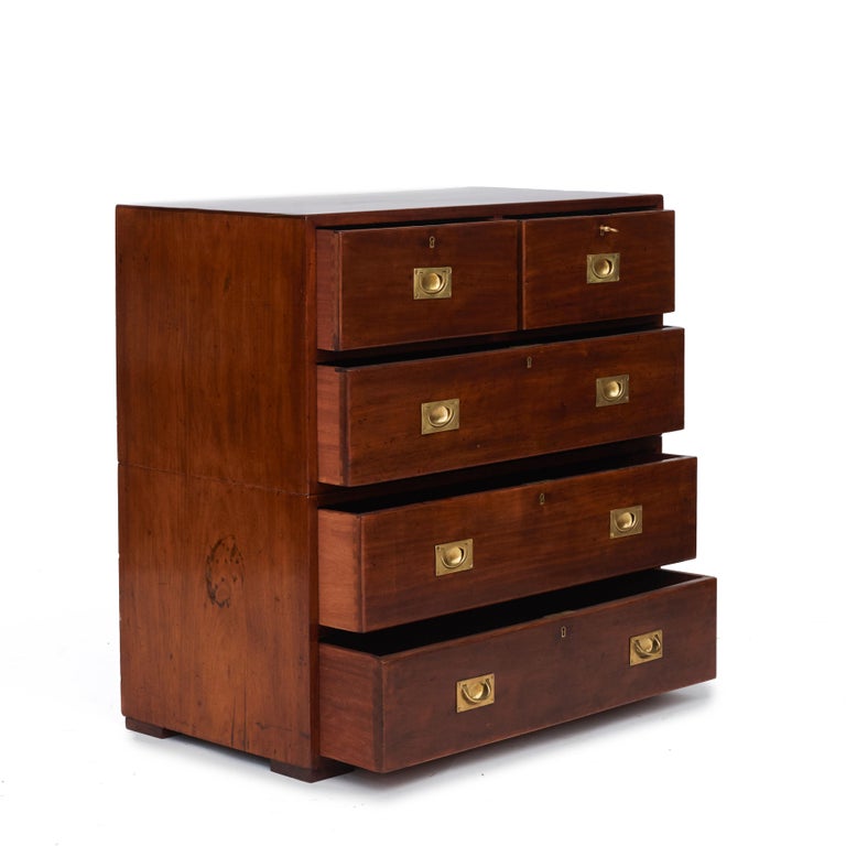 English 19th Century Military Campaign Chest For Sale at 1stDibs