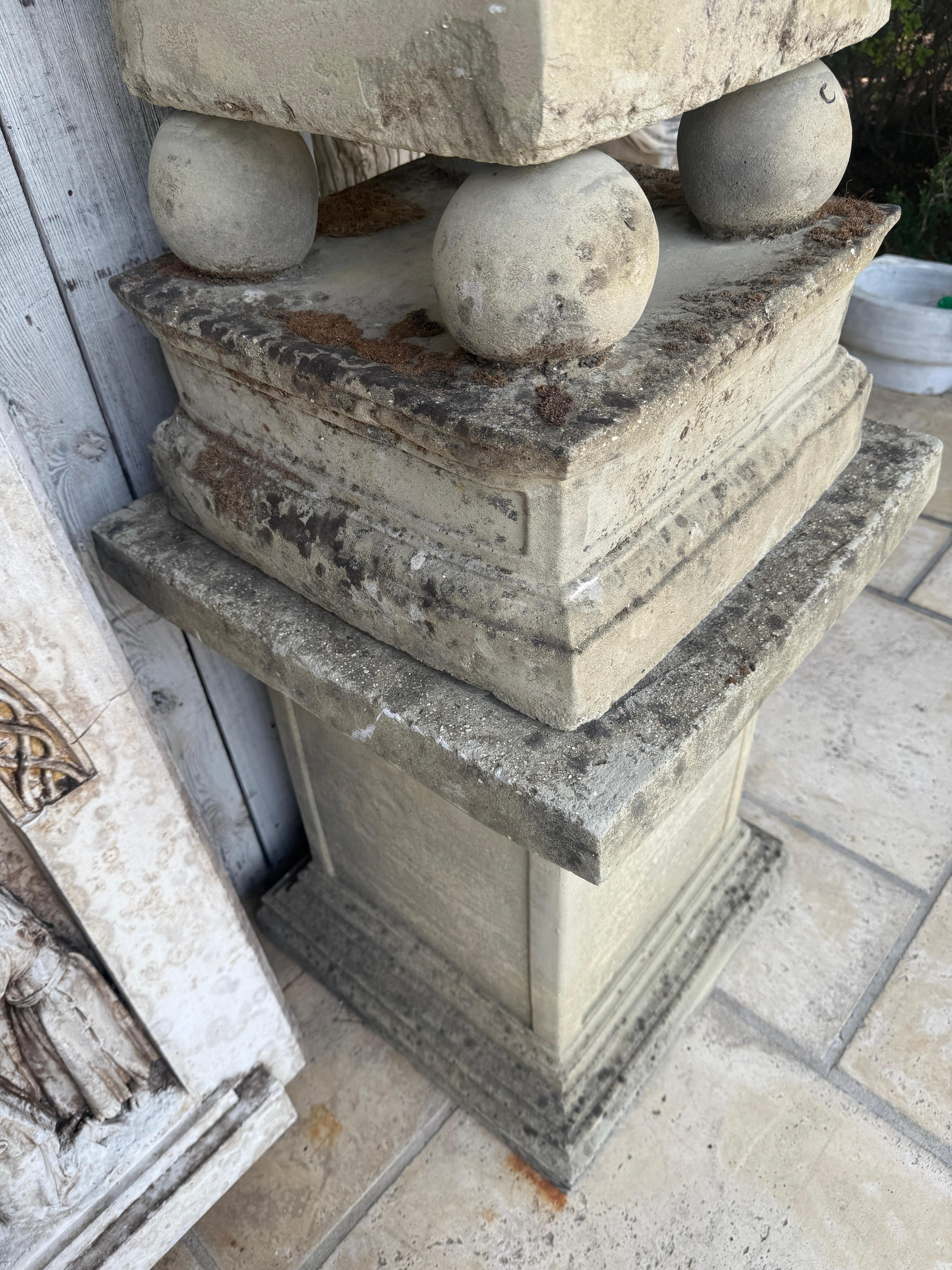 English 19th Century Monumental Garden Obelisk For Sale 1