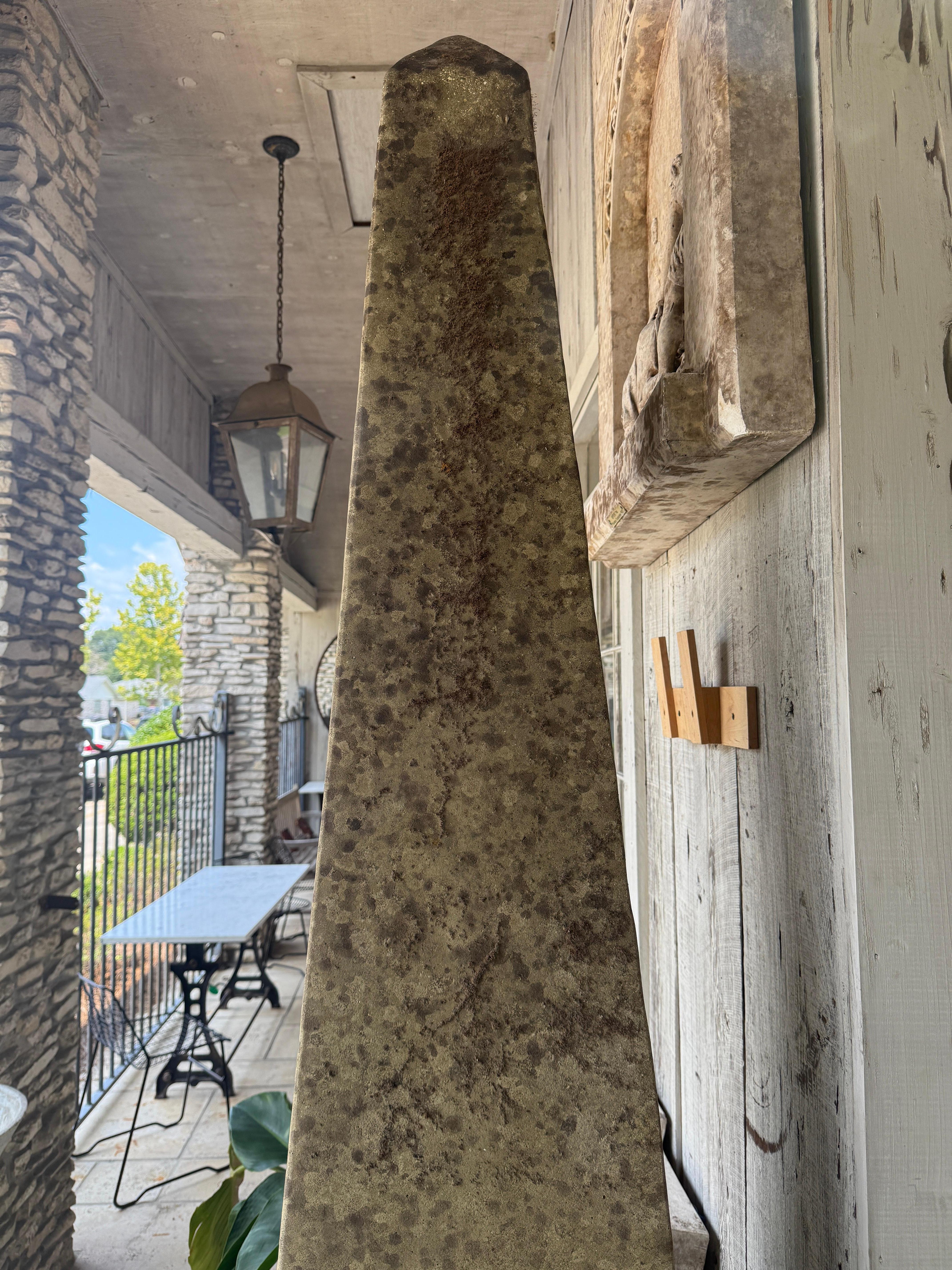 English 19th Century Monumental Garden Obelisk For Sale 2