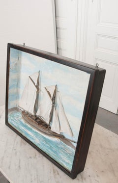 Diorama nautique anglais du 19ème siècle
