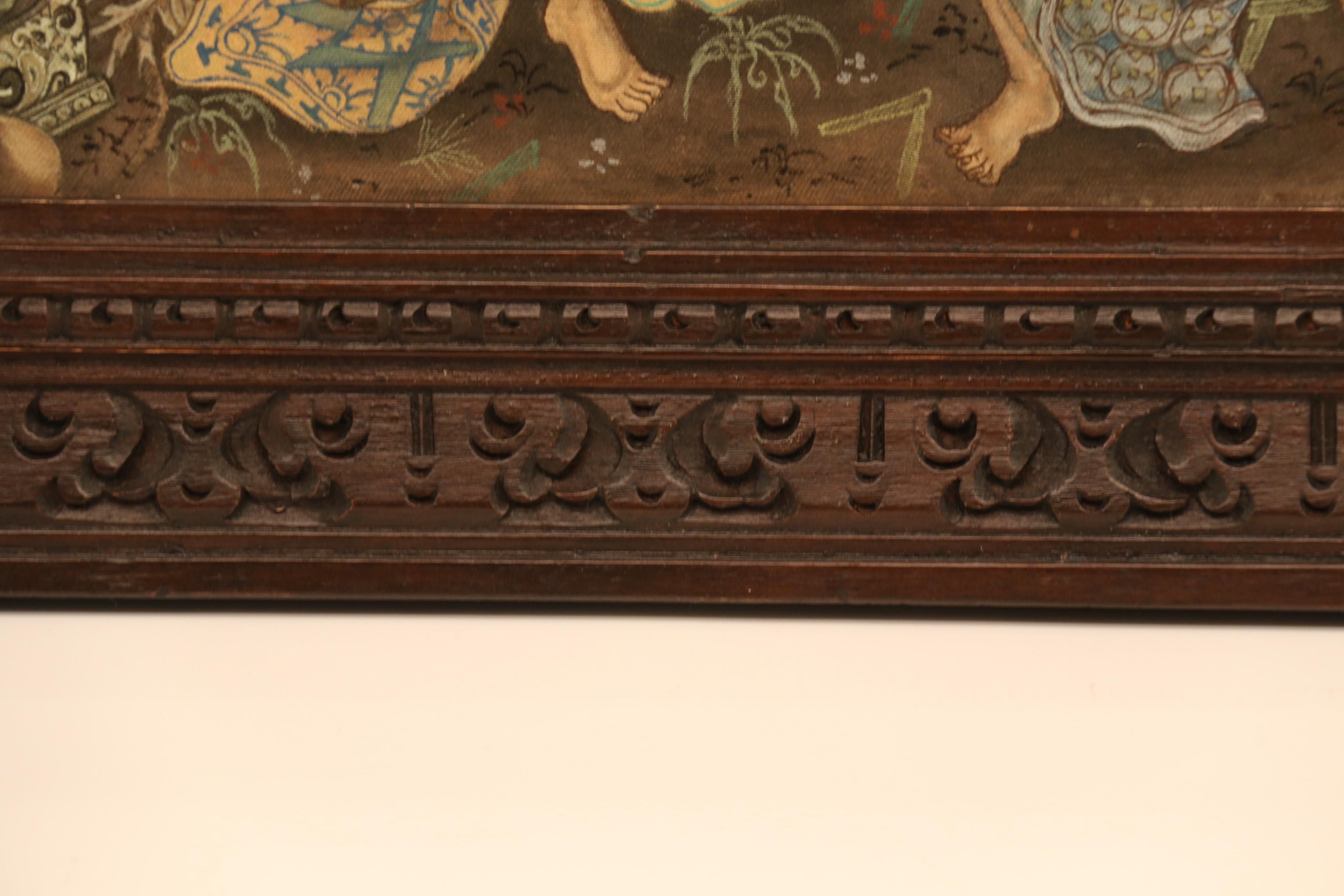 Tableau en soie peint à l'aiguille et à la main du 19e siècle, vers 1830 en vente 12