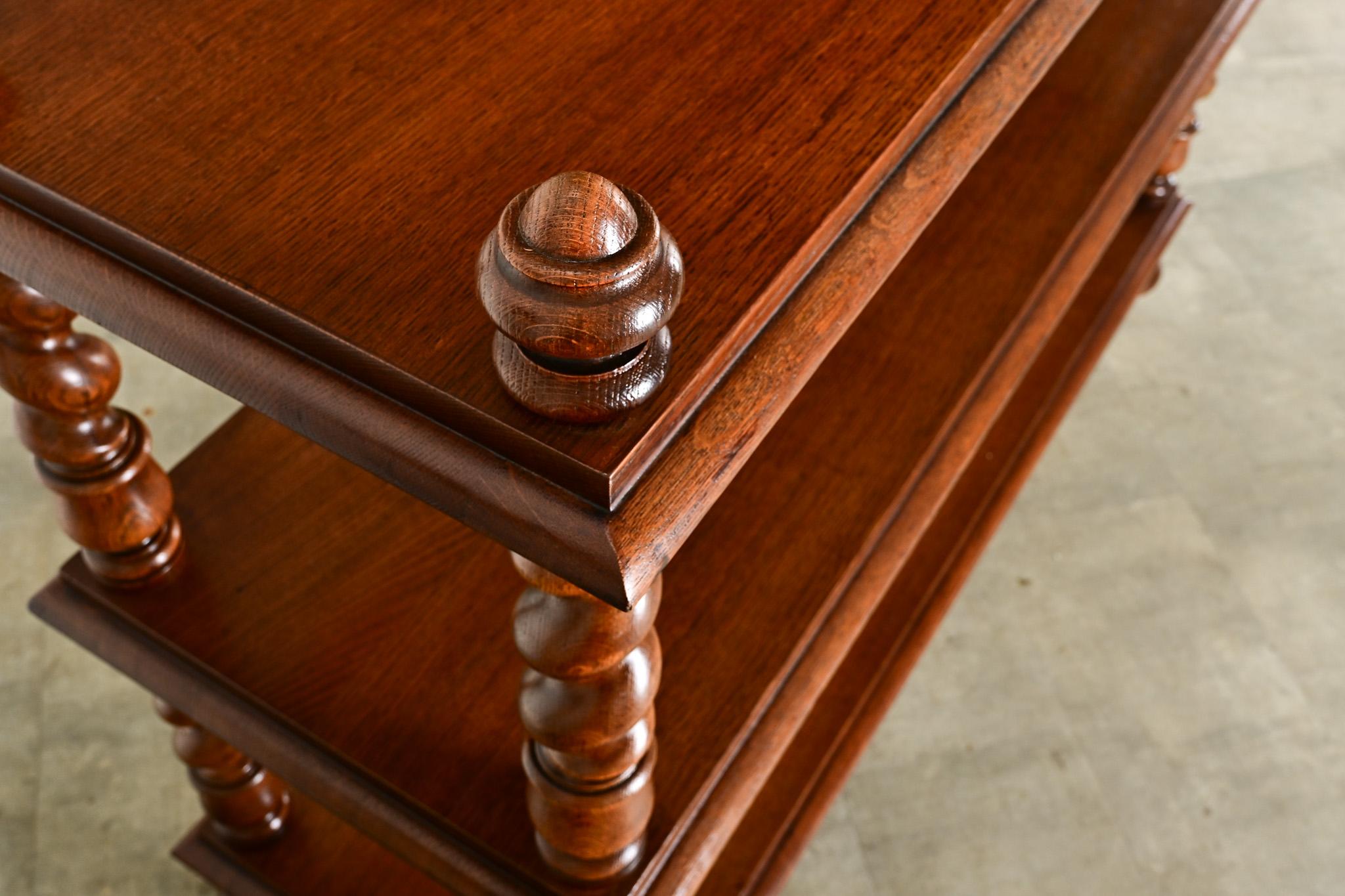 English 19th Century Oak Butler’s Trolley 2
