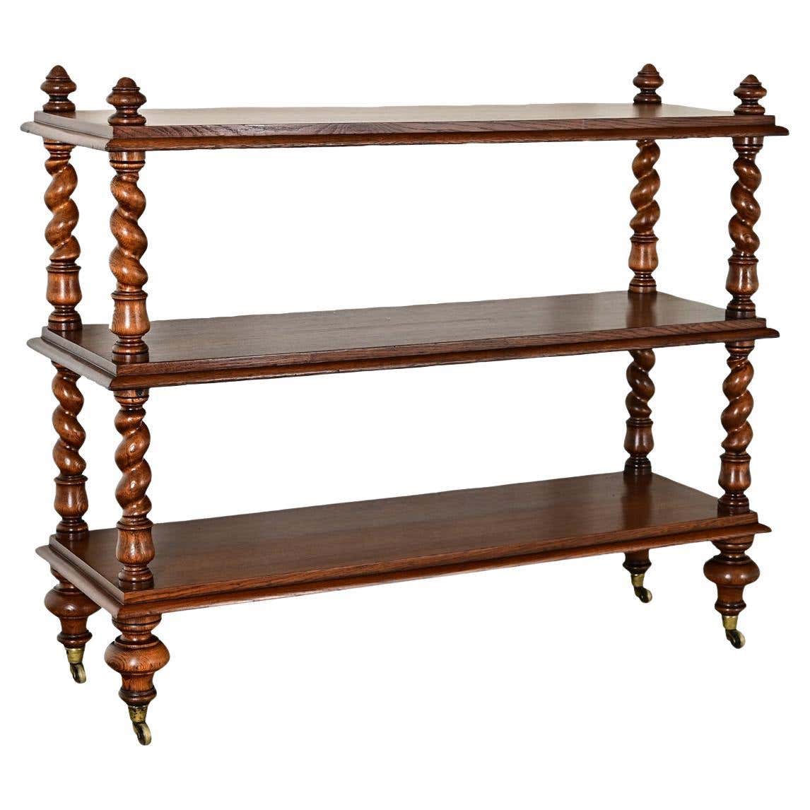 English 19th Century Oak Butler’s Trolley For Sale at 1stDibs