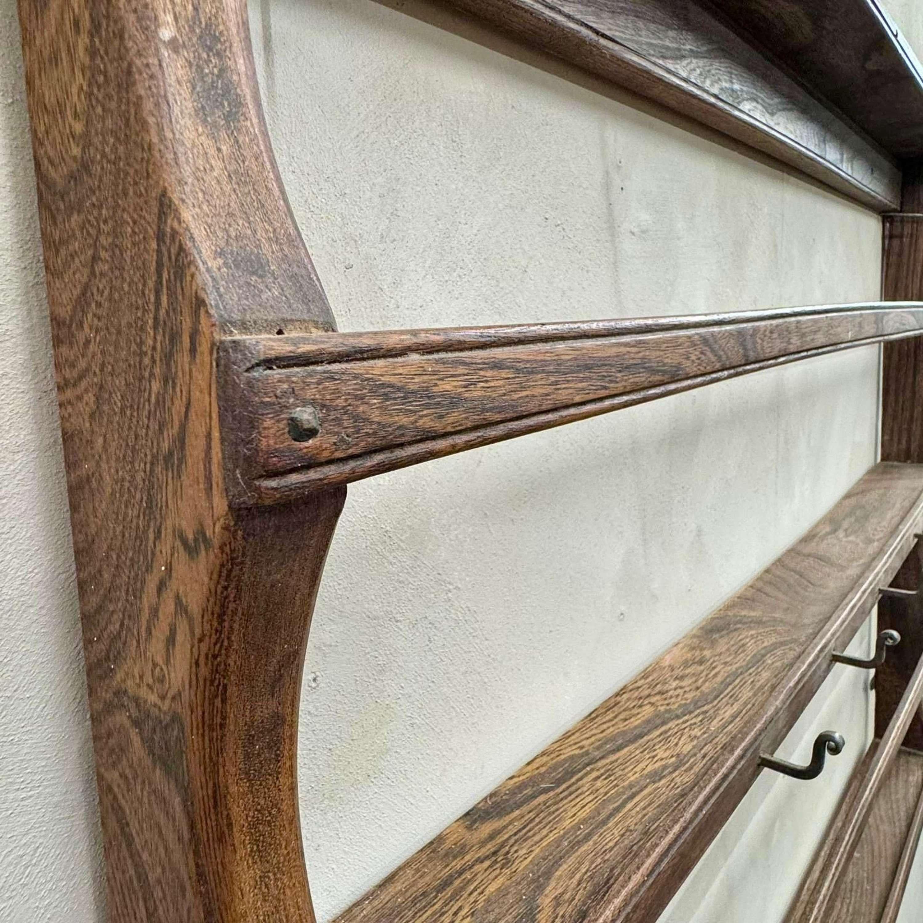 English 19th Century Oak Country House Plate Shelf For Sale 3
