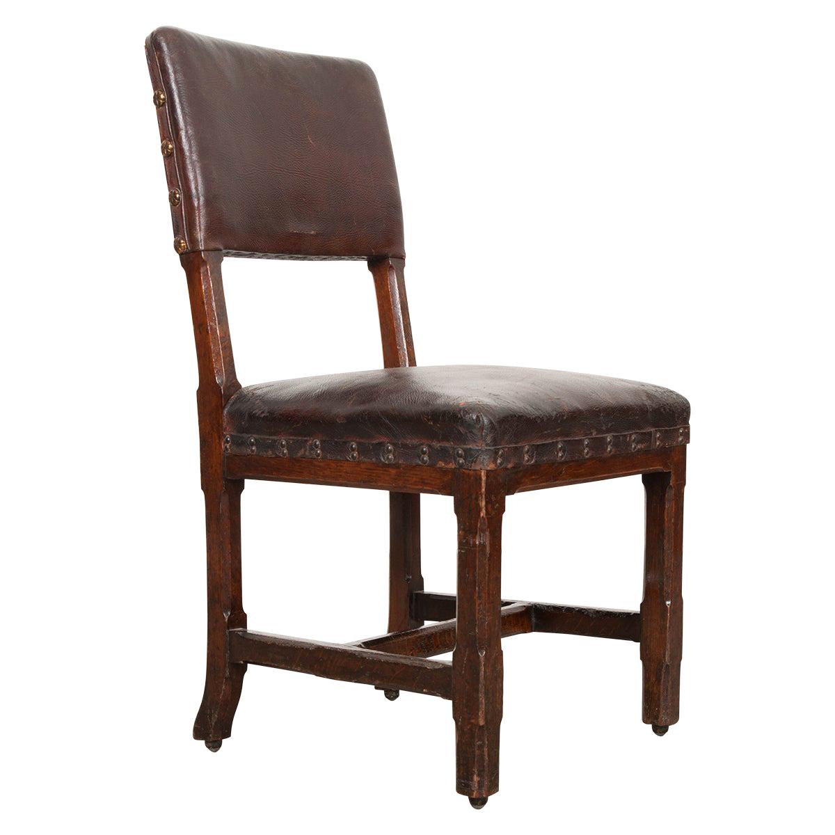 English 19th Century Oak Desk Chair