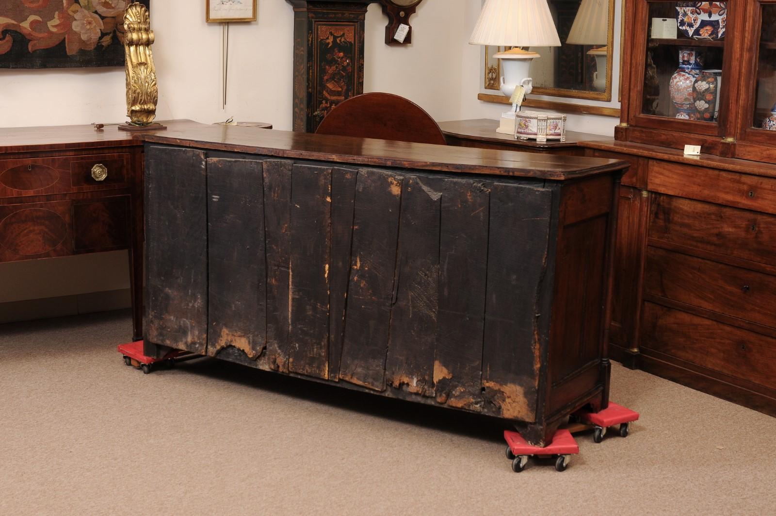 English 19th Century Oak Dresser Base with 2 Cabinet Doors 4