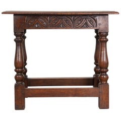 English 19th Century Oak Joint stool