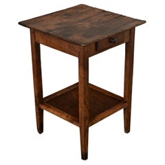 Antique English 19th Century Oak Lamp Table